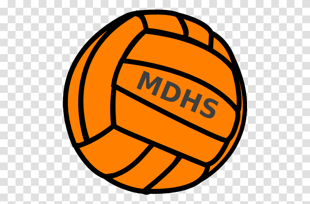 Orange Volleyball Clipart Image Volleyball Black And Yellow, Team Sport, Sports, Soccer Ball, Football Transparent Png