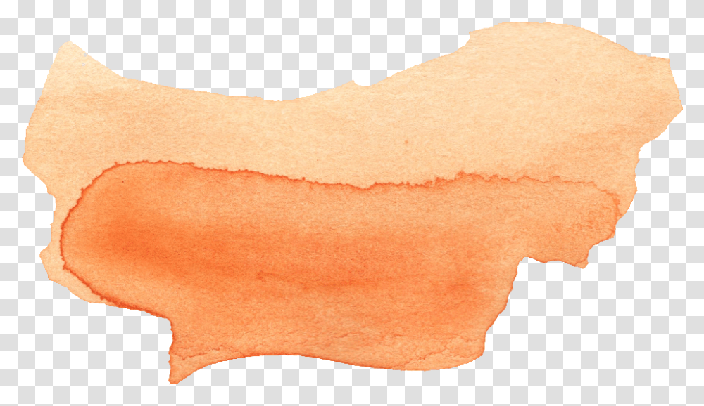 Orange Watercolor Brush Stroke Beige Brush Stroke, Skin, Nature, Outdoors, Rug Transparent Png