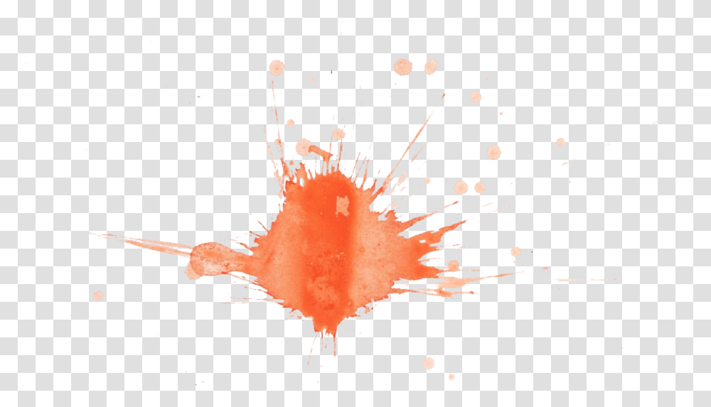 Orange Watercolor Splatter Onlygfxcom Visual Arts, Food, Meal, Sea Life Transparent Png
