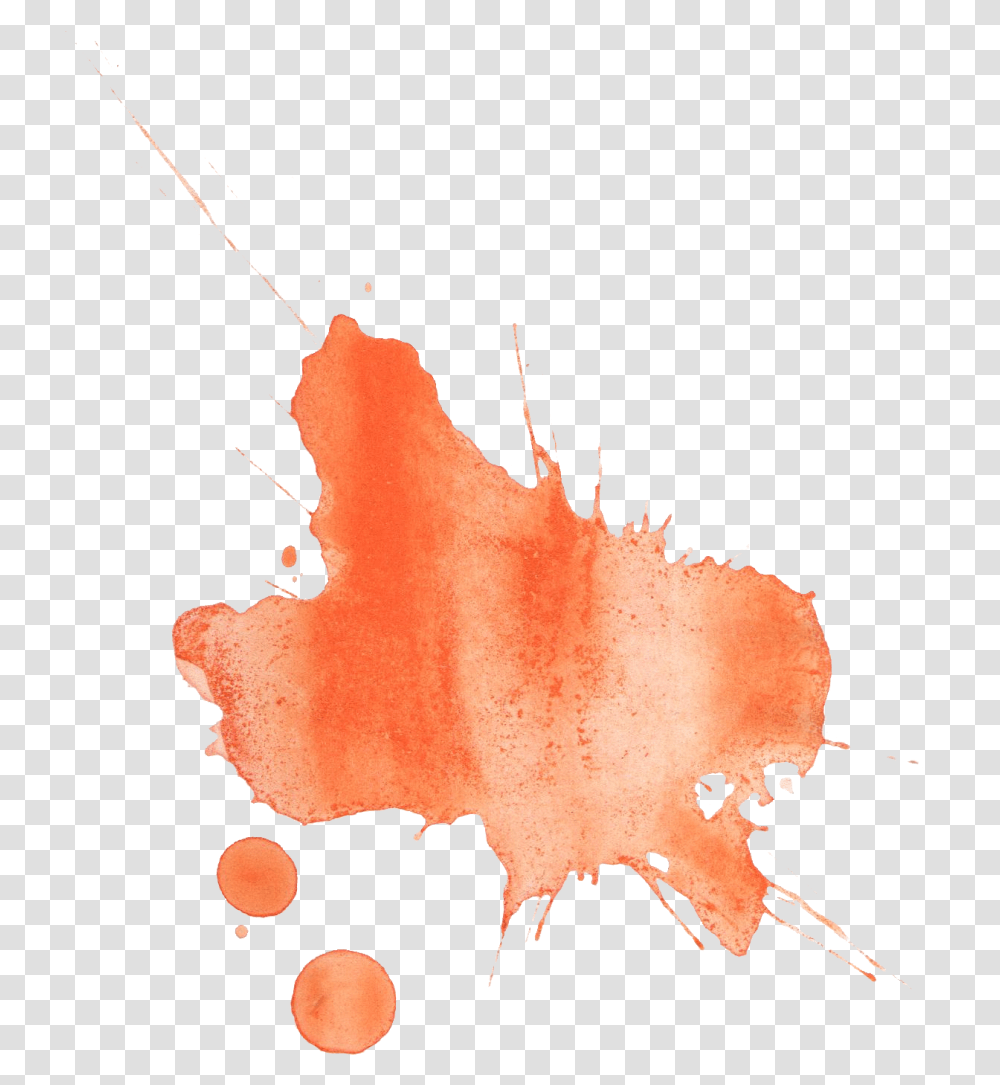 Orange Watercolor Splatter Portable Network Graphics, Stain, Bonfire, Flame, Leaf Transparent Png