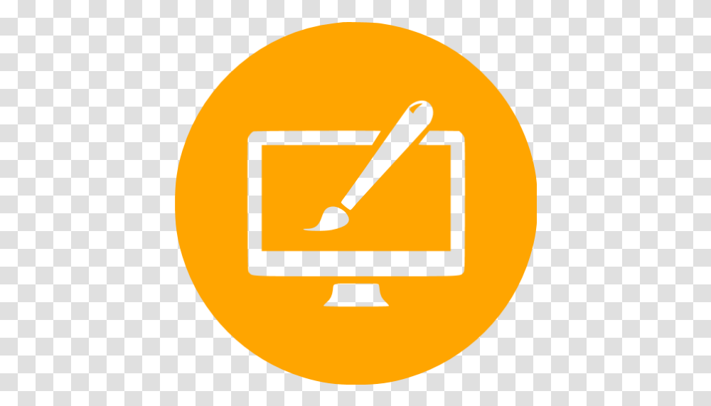Orange Website Design 2 Icon Icon Design, Symbol, Lighting, Logo, Trademark Transparent Png