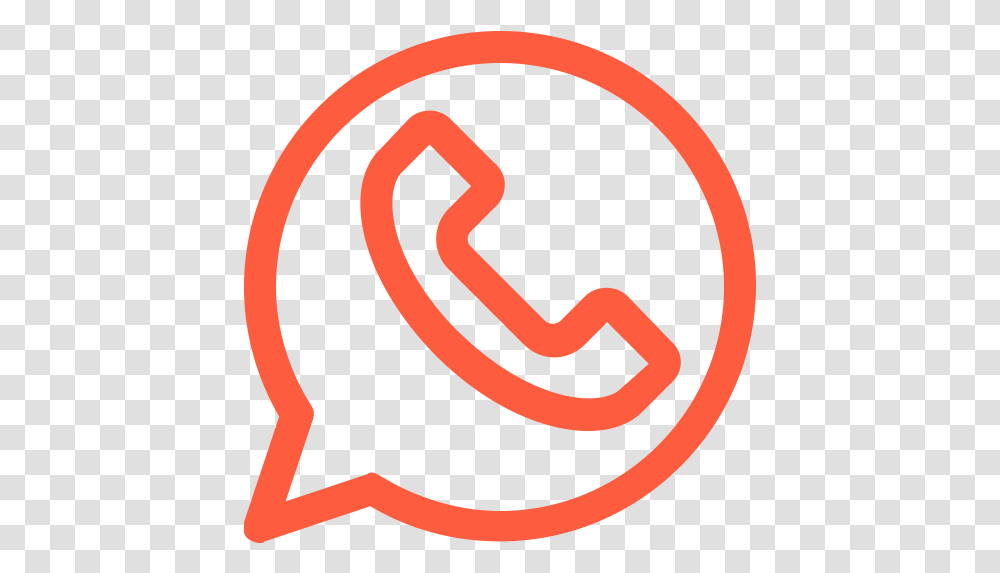 Orange Whatsapp Icon Icon, Label, Text, Symbol, Logo Transparent Png