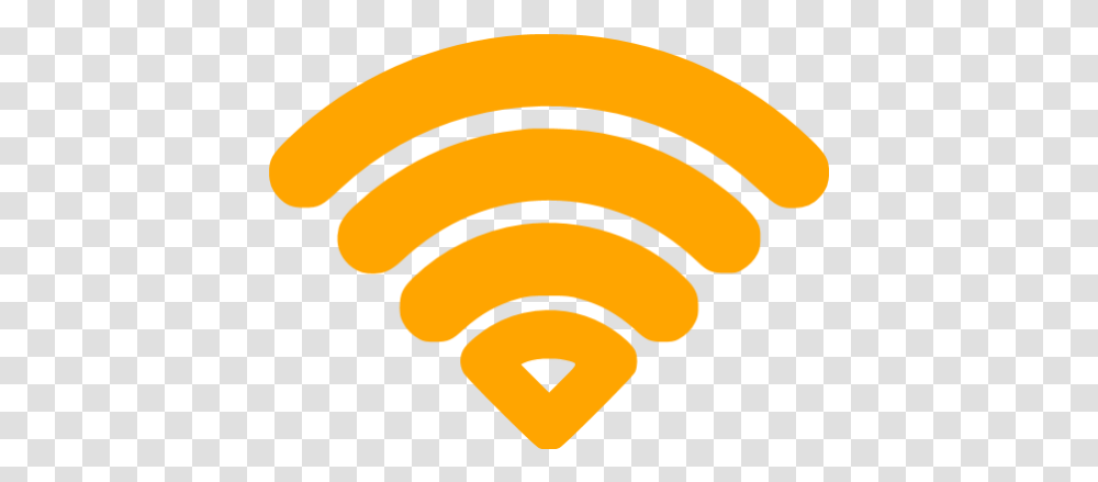 Orange Wifi Icon Free Orange Wifi Icons Wifi Icon, Food, Banana, Fruit, Plant Transparent Png