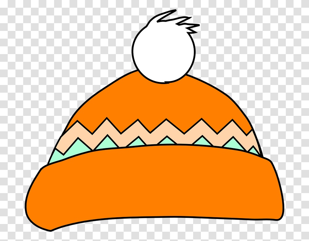 Orange Winter Hat Clipart, Apparel, Sombrero, Nature Transparent Png