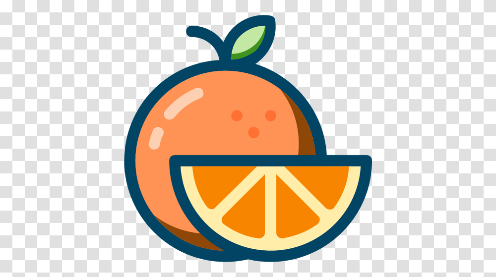 Orange With Slice, Plant, Fruit, Food, Citrus Fruit Transparent Png