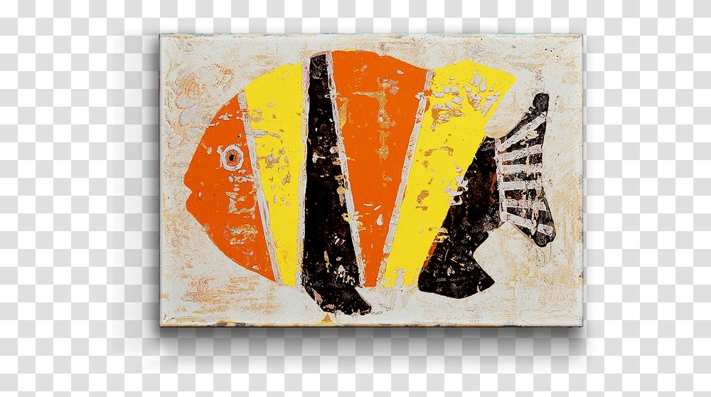 Orange Yellow Black Stripe Fish Box Art Art, Modern Art, Tie, Accessories, Poster Transparent Png