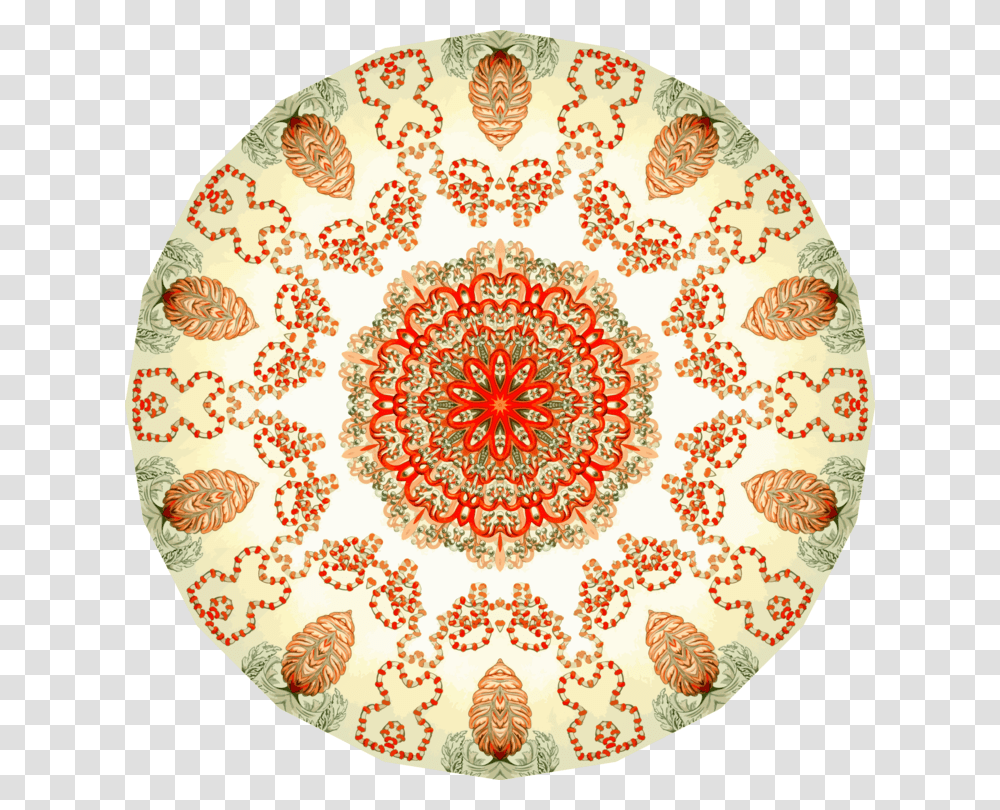 Orangecirclesymmetry Circle, Rug, Porcelain, Pottery Transparent Png
