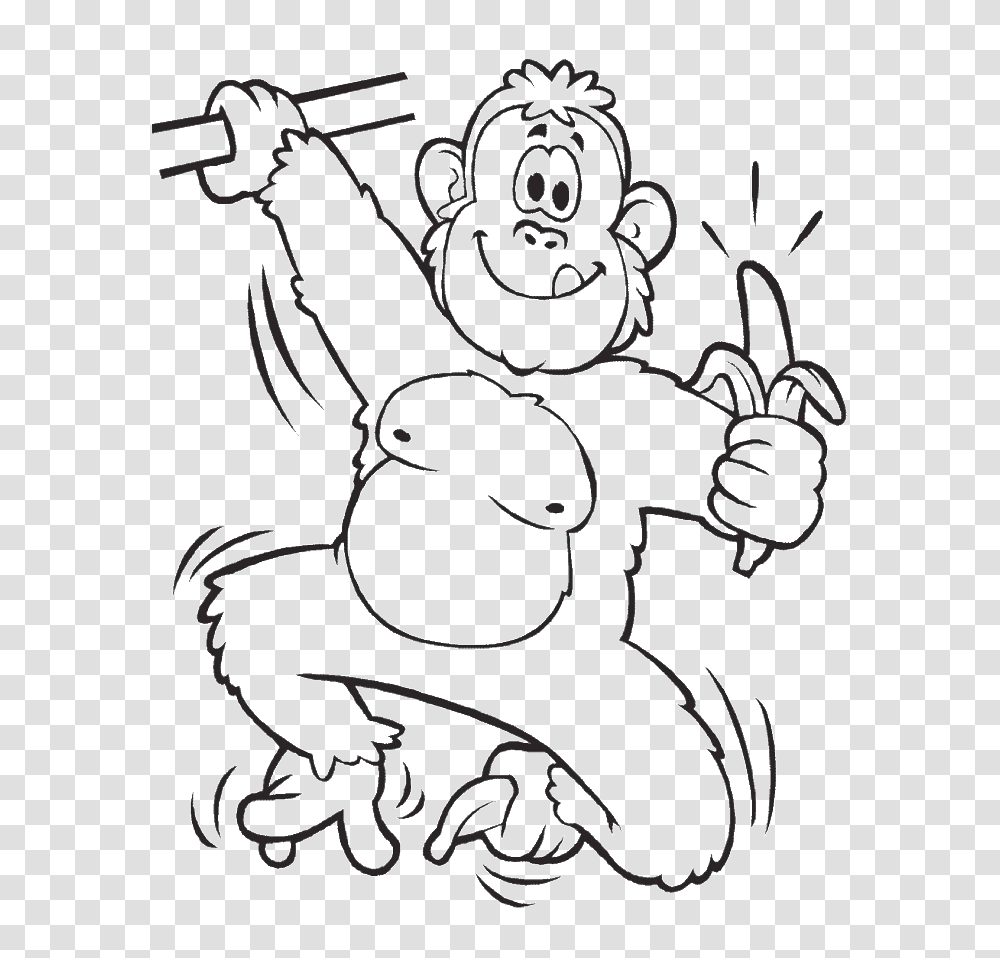 Orangutan Coloring Pages To Color Orangutan Colouring Pages, Drawing, Hand, Finger Transparent Png