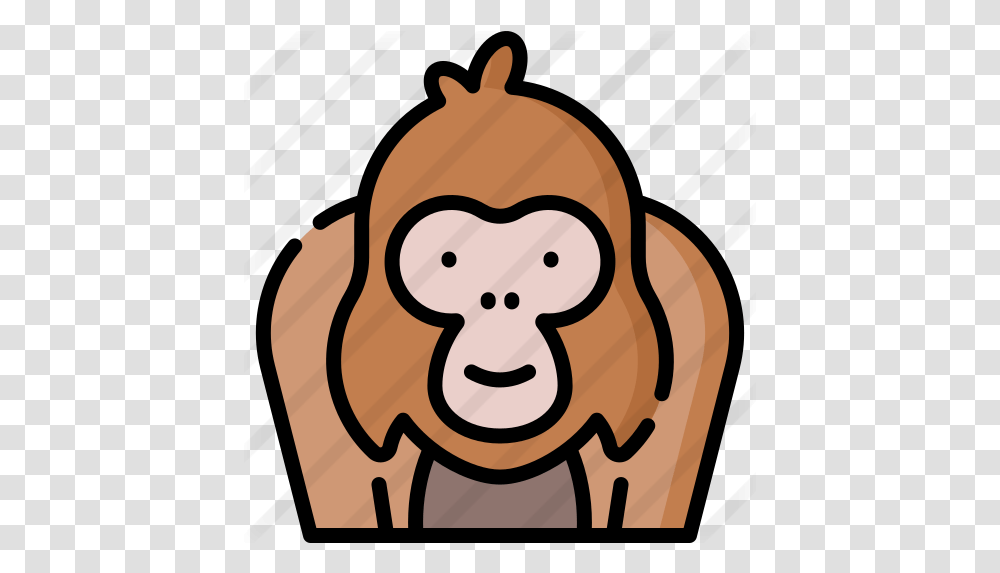 Orangutan Orang Utan Icon, Face, Food, Label, Text Transparent Png