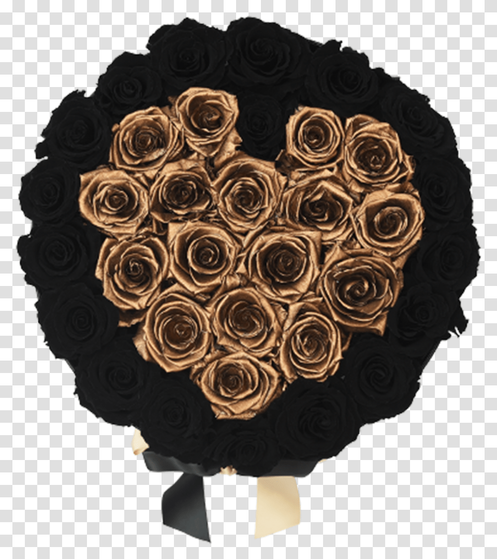 Orb Grand Black And Gold Heart RosesquotClassquotlazyload Bun, Pattern, Floral Design Transparent Png