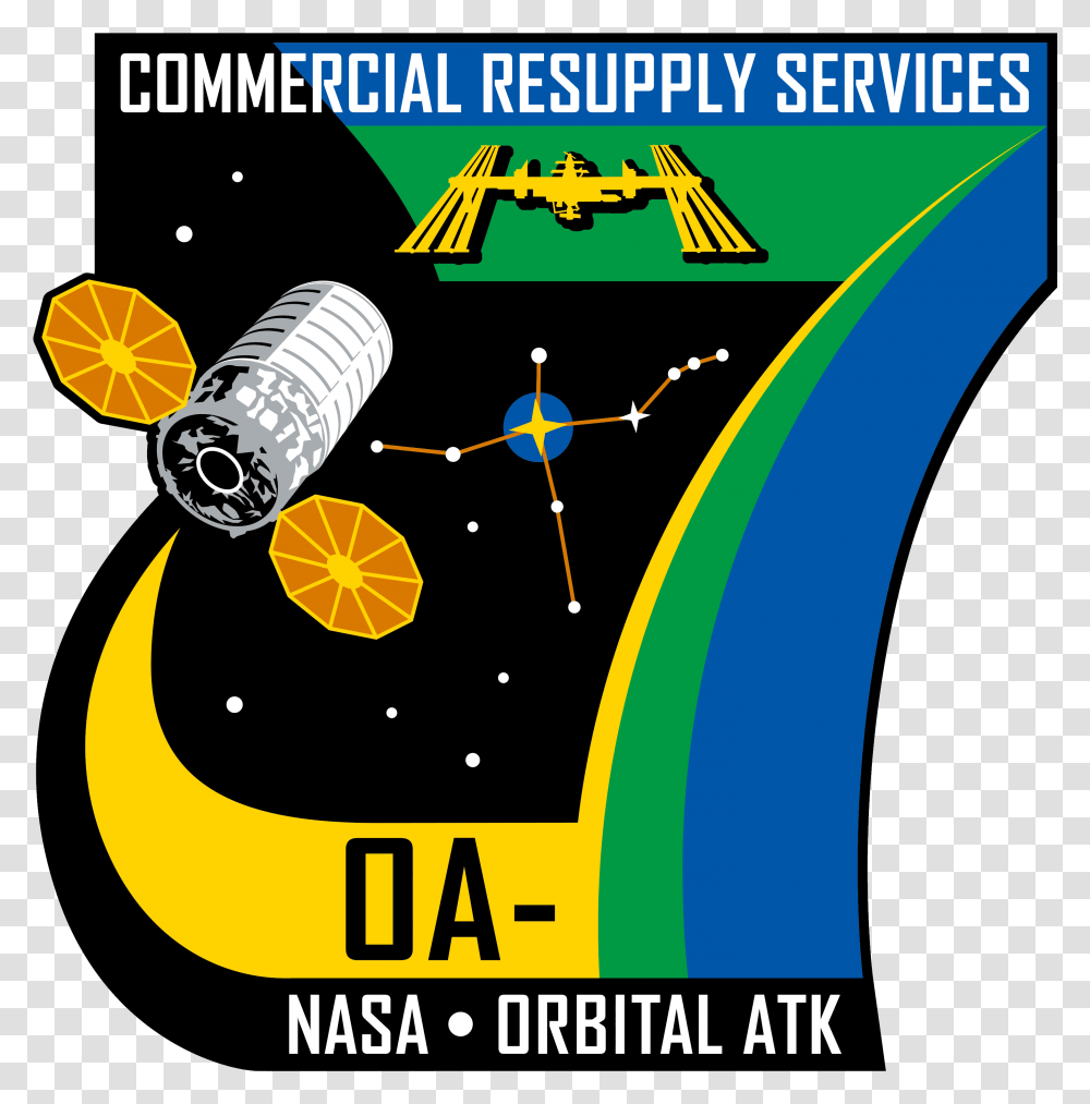 Orbital Sciences Crs Flight 7 Patch Cygnus Crs Oa, Poster, Advertisement, Flyer, Paper Transparent Png