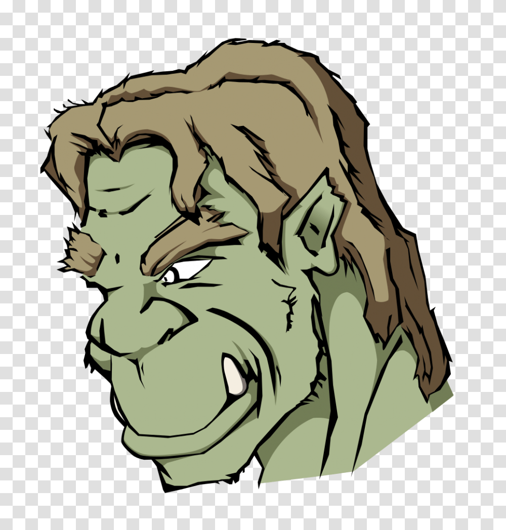 Orc, Head, Drawing, Face Transparent Png