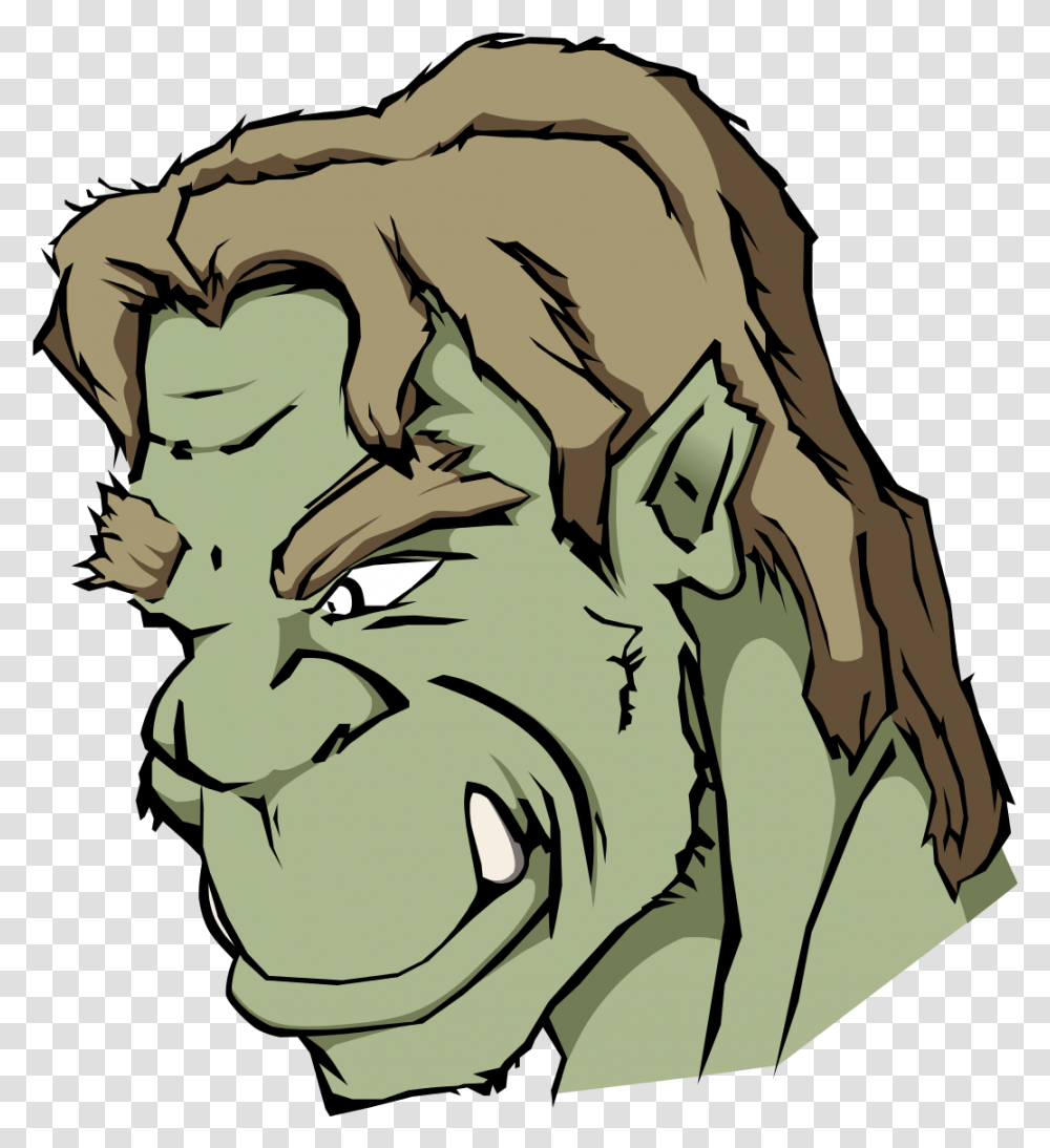 Orc, Art, Head, Drawing, Painting Transparent Png