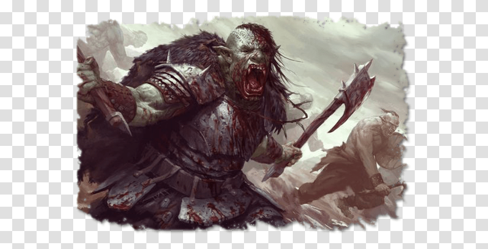 Orc Fantasy Art, Painting, Person, Human, Duel Transparent Png