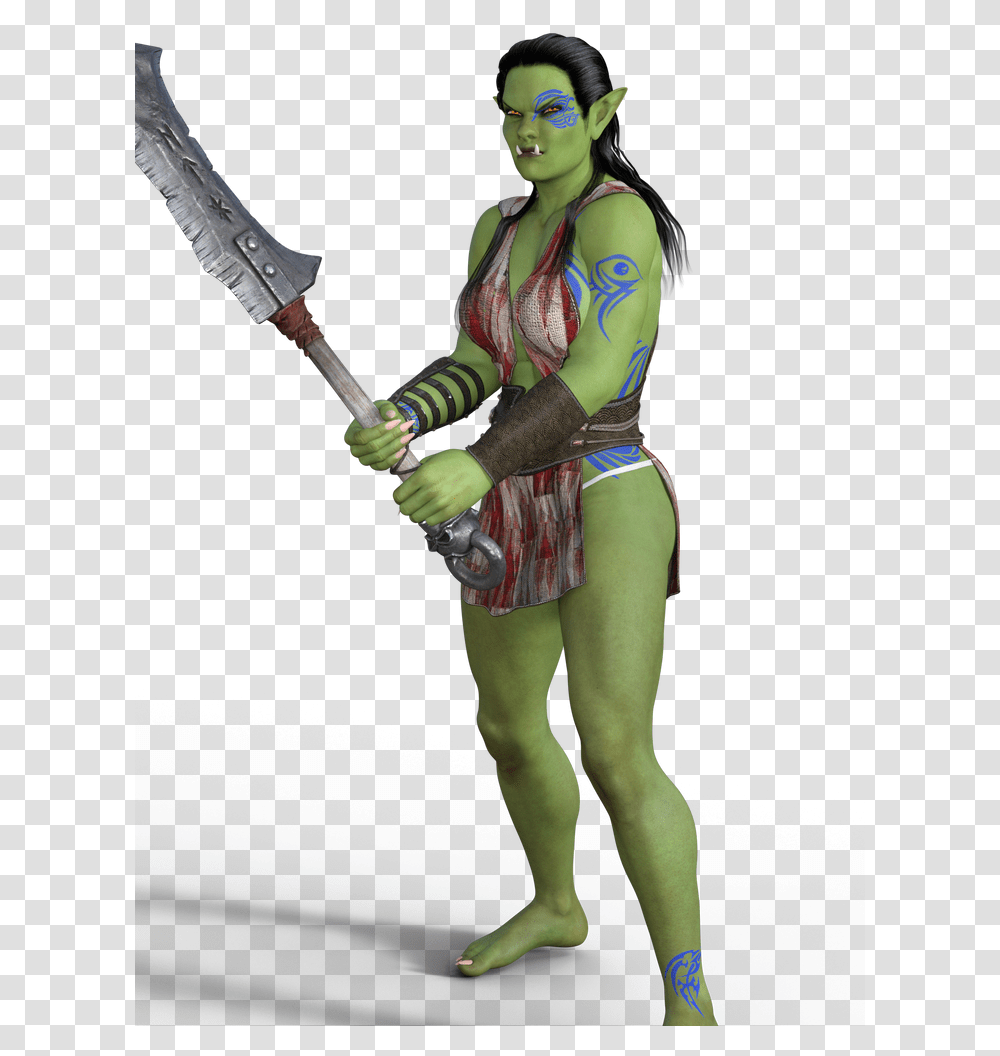 Orc Female Orc, Person, Human, Costume, Weapon Transparent Png