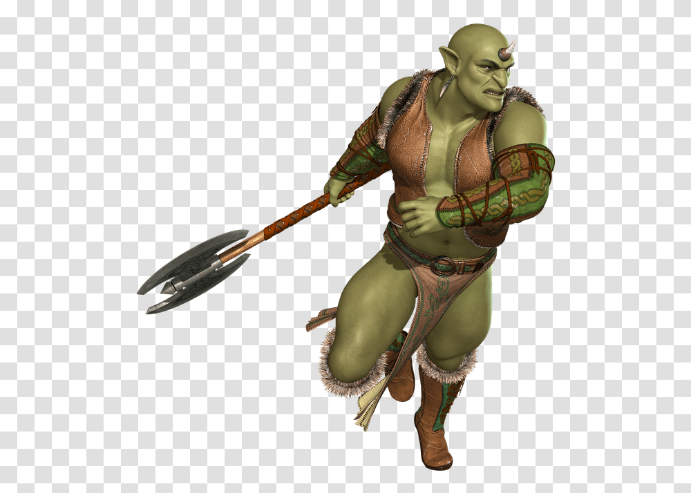 Orc Ogre Troll Free Image On Pixabay Fantasy Goblin, Person, Costume, Figurine, Clothing Transparent Png