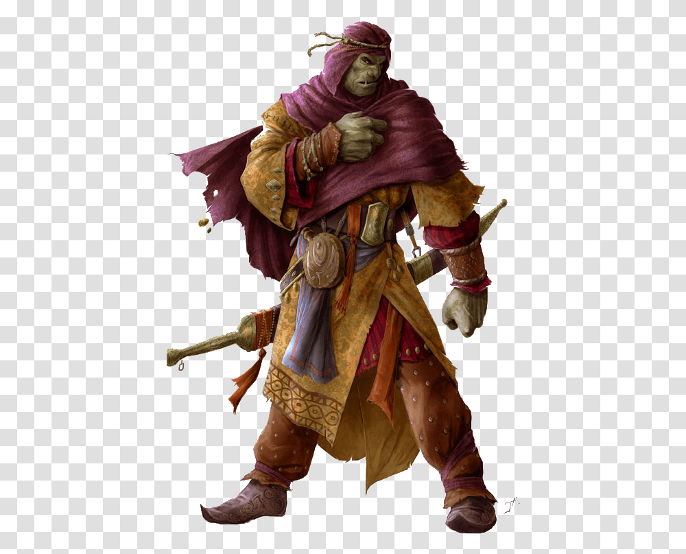 Orc Pathfinder Half Orc Monk, Person, Human, Apparel Transparent Png