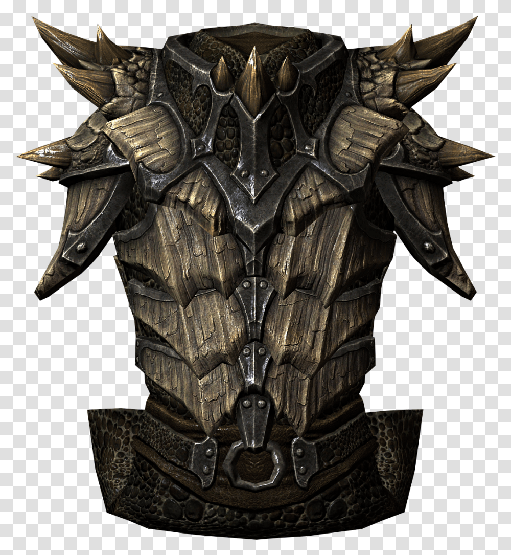 Orc Skyrim Dragon Scale Armour, Armor, Bronze Transparent Png