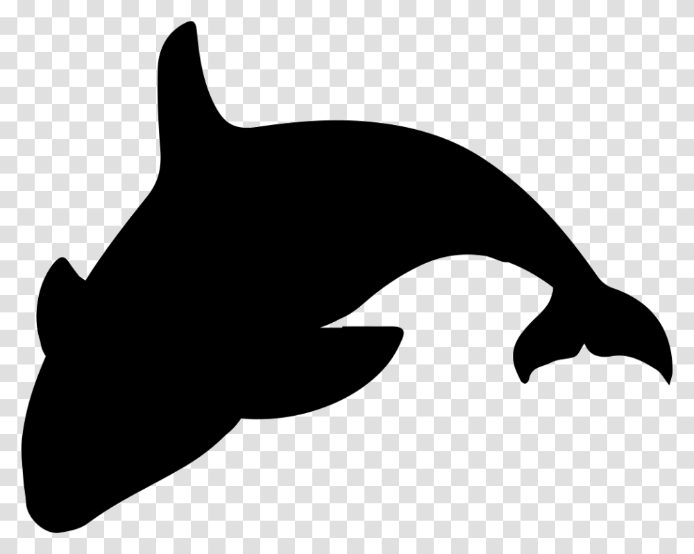 Orca Silhouette Icon Free Download, Sea Life, Animal, Mammal, Killer Whale Transparent Png