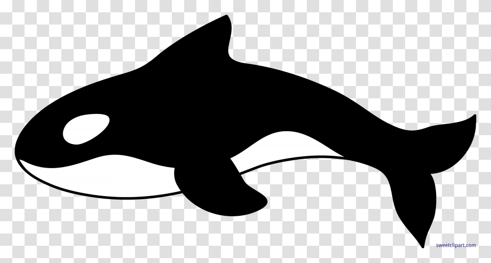 Orca Whale Clip Art, Silhouette, Moon, Nature, Stencil Transparent Png