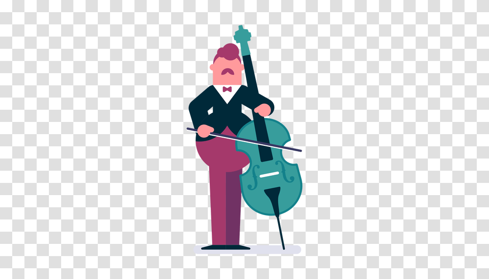 Orchestra Cellist Cartoon, Performer, Magician Transparent Png