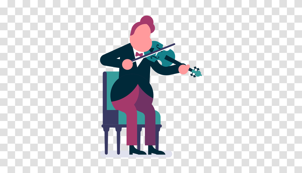 Orchestra Violinist Cartoon, Leisure Activities, Person, Human, Musical Instrument Transparent Png