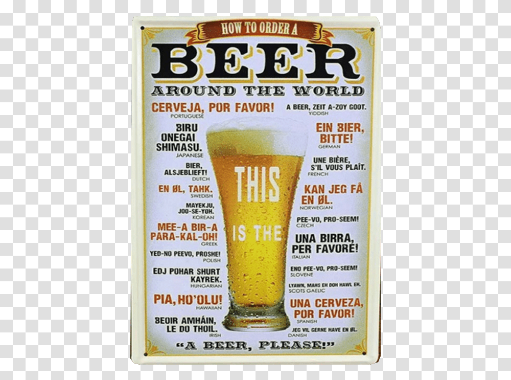 Order A Beer Around The World, Alcohol, Beverage, Drink, Menu Transparent Png