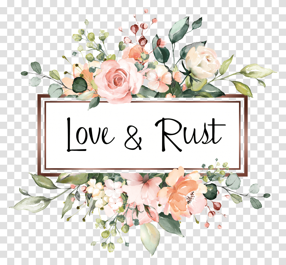 Order Love & Rust Egift Cards Watercolor Floral Logo Design, Plant, Floral Design, Pattern, Graphics Transparent Png