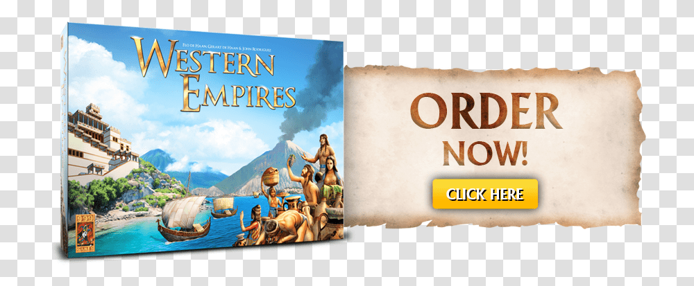 Order Now Western Empires Board Game, Person, Poster, Advertisement, Outdoors Transparent Png