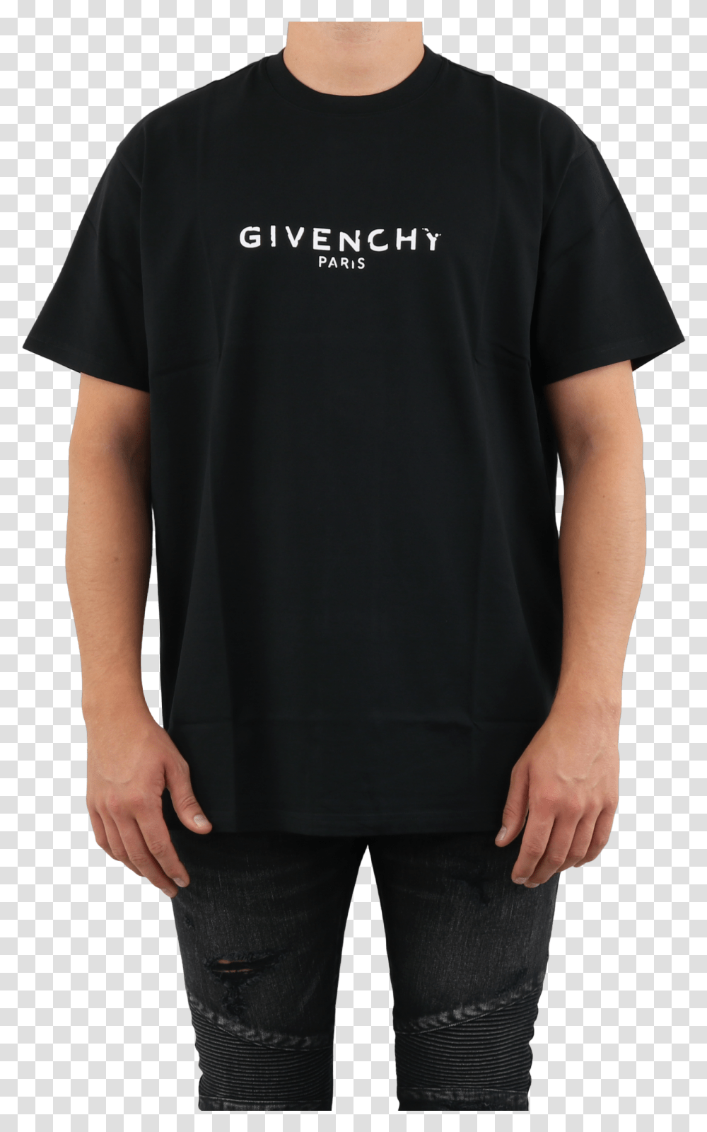 Order Oversized Fit Givenchy T Logo, Clothing, Apparel, Sleeve, Person Transparent Png