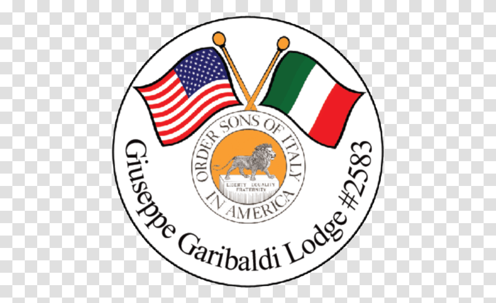 Order Sons Of Italy In America, Label, Logo Transparent Png
