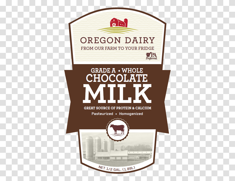 Oregon Dairy Chocolate Milk, Advertisement, Poster, Flyer, Paper Transparent Png