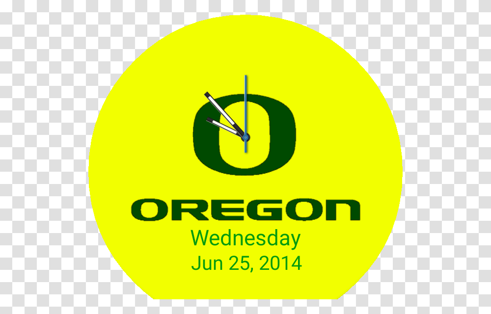Oregon Ducks, Analog Clock, Tennis Ball, Sport, Sports Transparent Png
