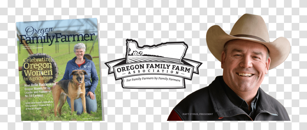 Oregon Family Farm Association Banner, Person, Advertisement, Poster, Hat Transparent Png