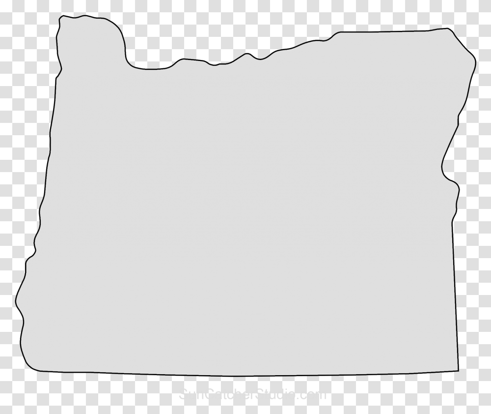 Oregon Map Outline Shape State Stencil Clip Art Oregon Map Vector Shape, Pillow, Cushion, Scroll Transparent Png