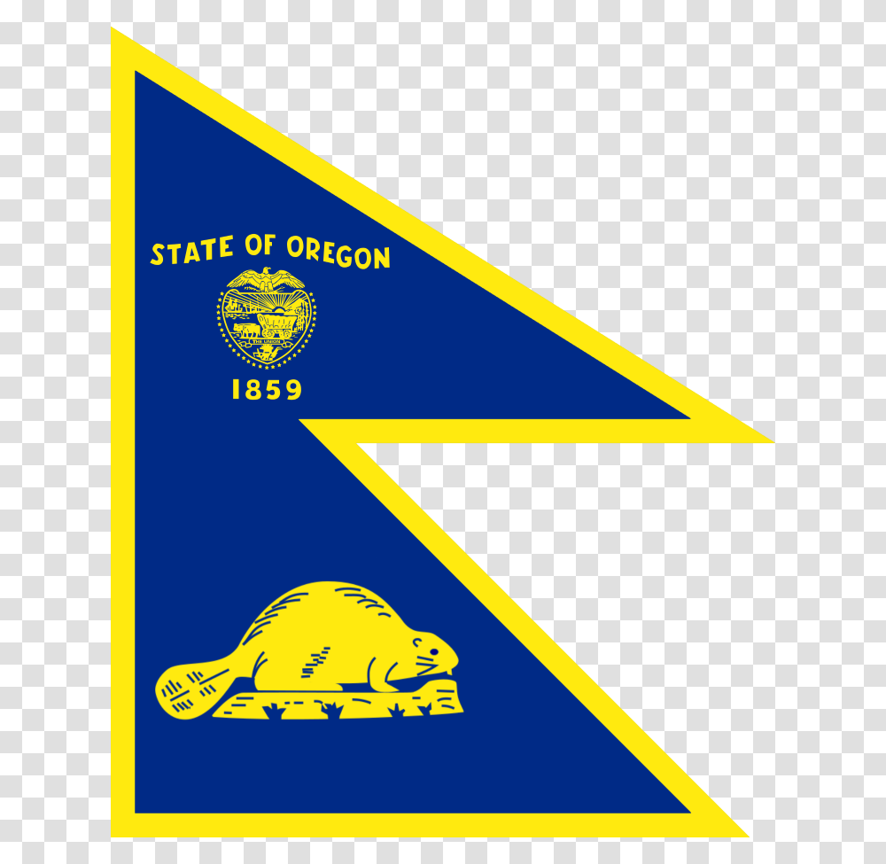 Oregon State Flag, Triangle, Logo, Trademark Transparent Png