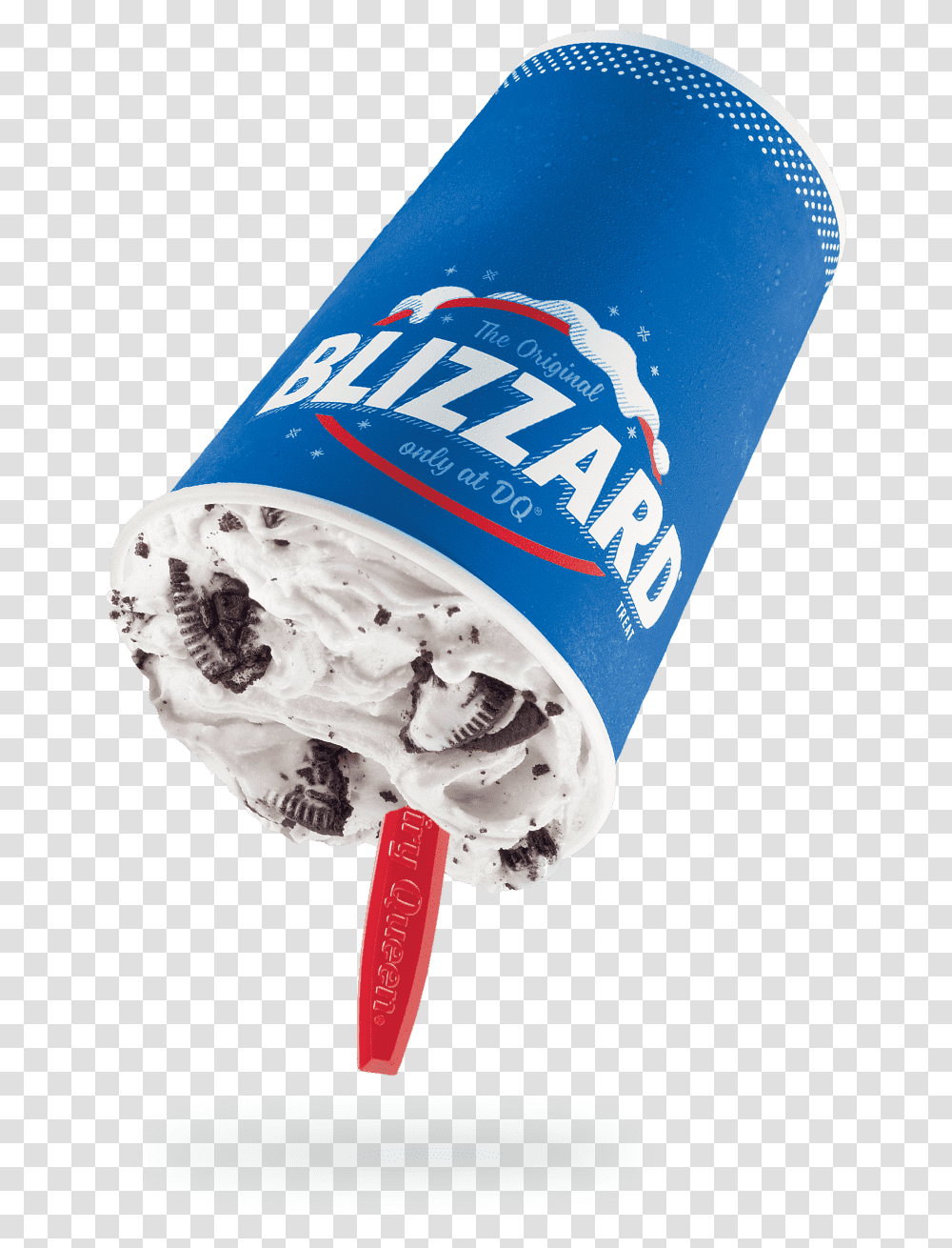 Oreo Cookie Blizzard Treat Dairy Queen Menu Dairy Queen Oreo Blizzard, Bottle, Cylinder, Egg, Food Transparent Png