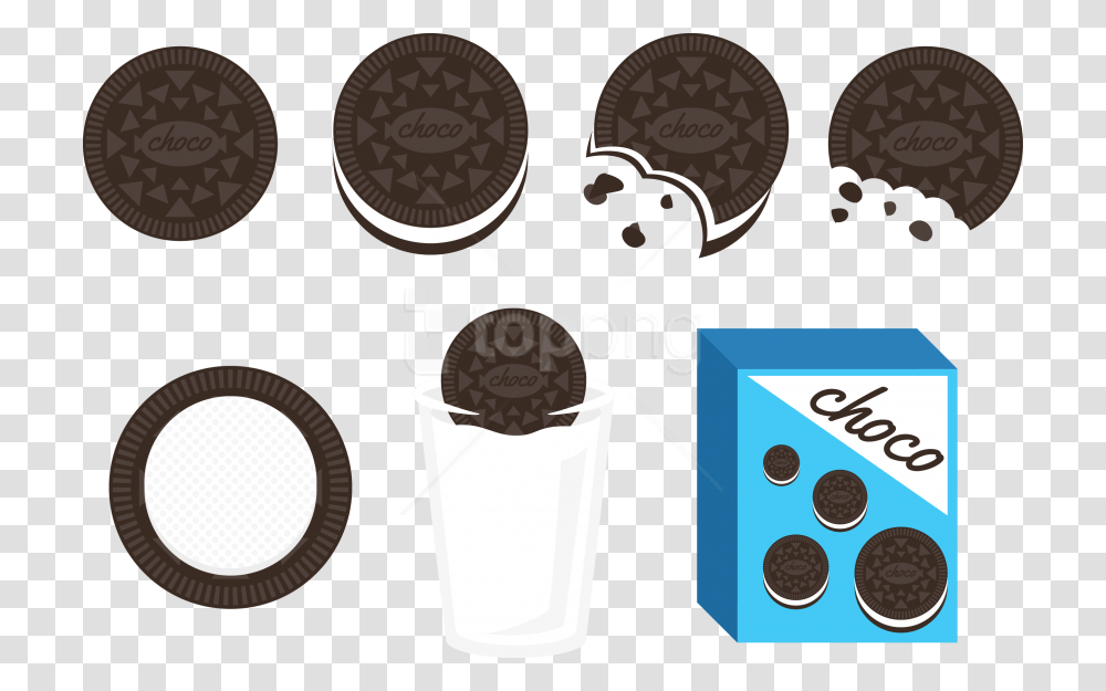 Oreo Illustration Cookie, Apparel, Hat, Label Transparent Png