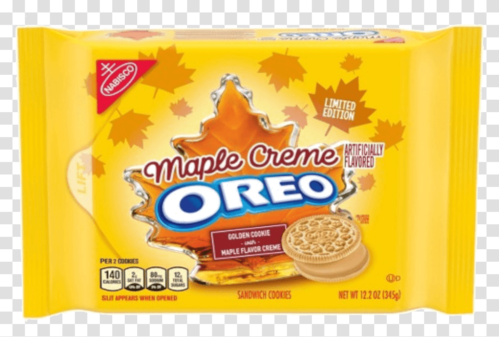 Oreo Maple Creme Cookies Maple Creme Oreos, Bread, Food, Snack, Plant Transparent Png