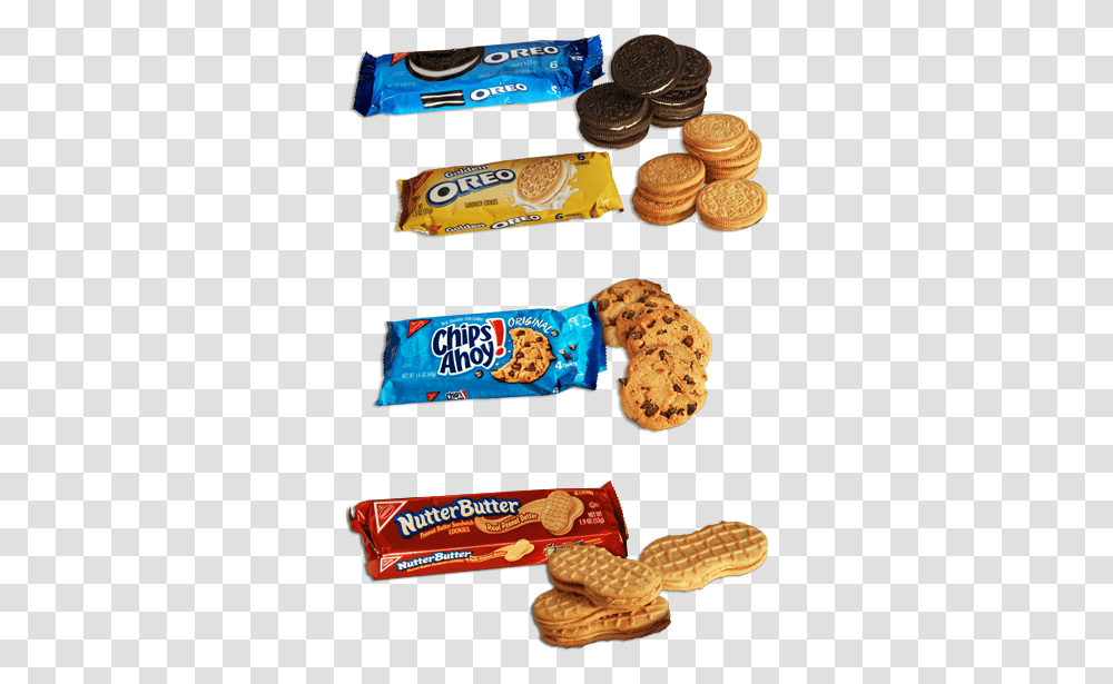 Oreos Chips Ahoy Nutter Butter Chips Ahoy Chewy Gooey, Food, Candy, Snack, Cracker Transparent Png