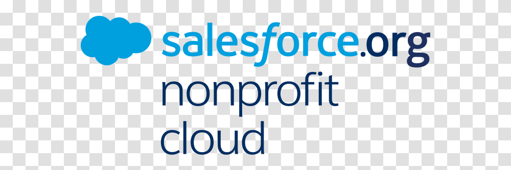 Org Nonprofit Cloud Salesforce Nonprofit Cloud Logo, Word, Alphabet, Face Transparent Png