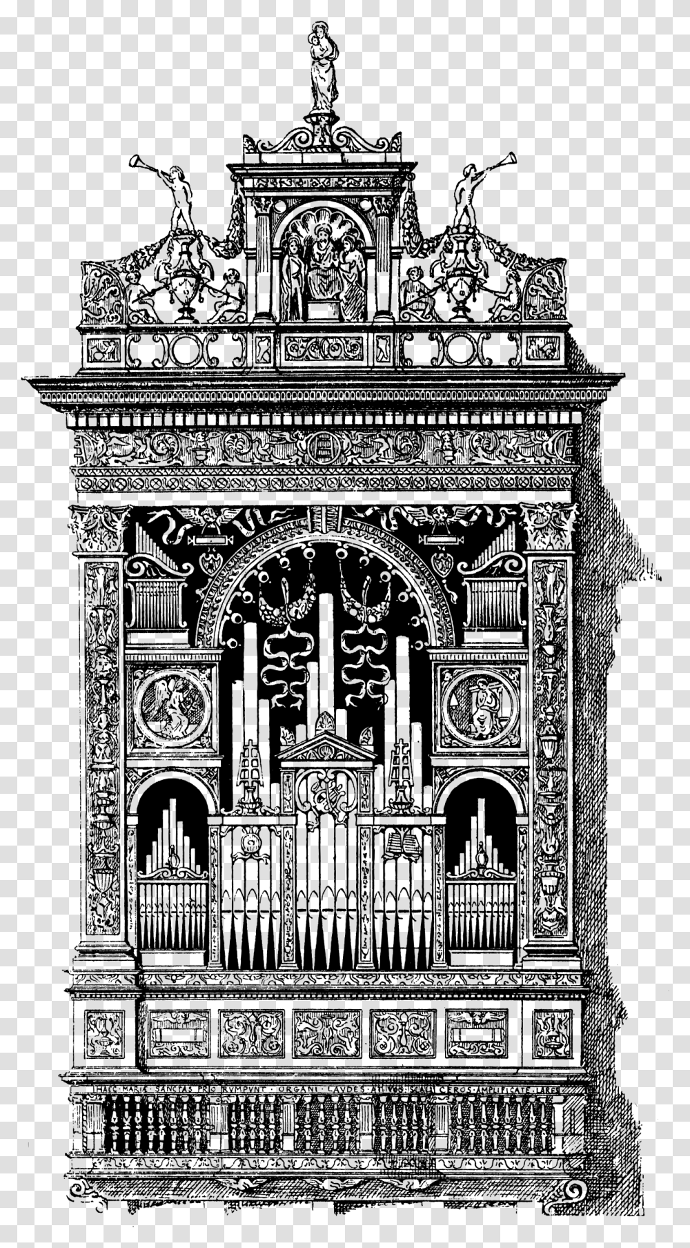 Organ In The Church Vector Image Art, Gray, World Of Warcraft Transparent Png