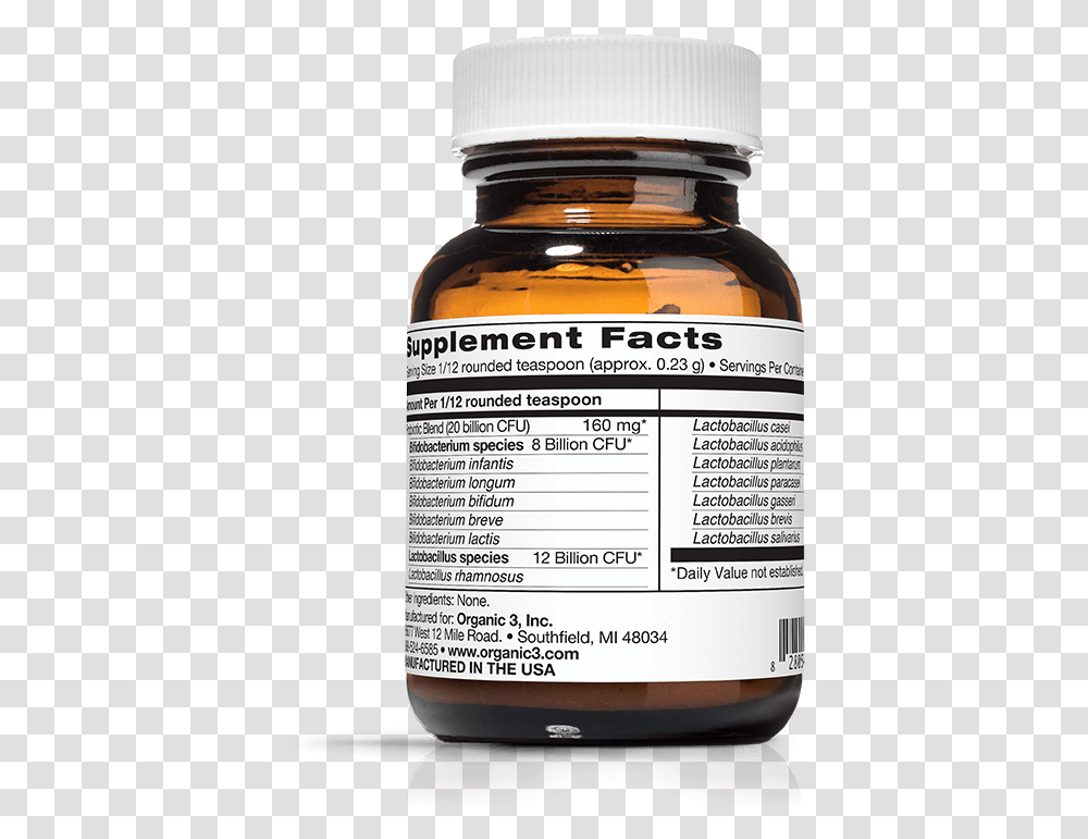 Organic 3 Primal GutClass Lazy Probiotic, Medication, Label, Menu Transparent Png