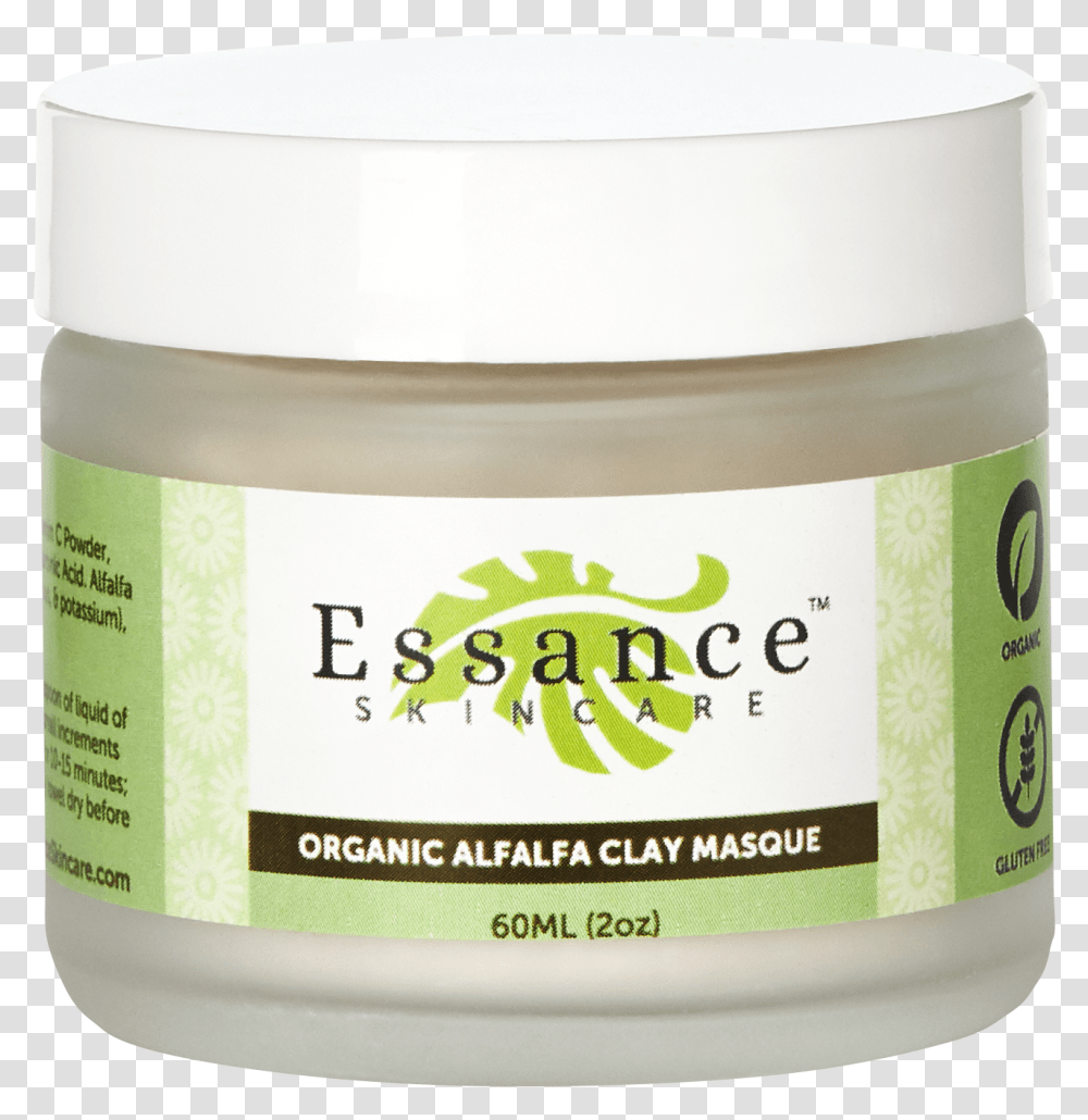 Organic Alfalfa Clay Masque Cosmetics, Bottle, Deodorant, Plant, Food Transparent Png