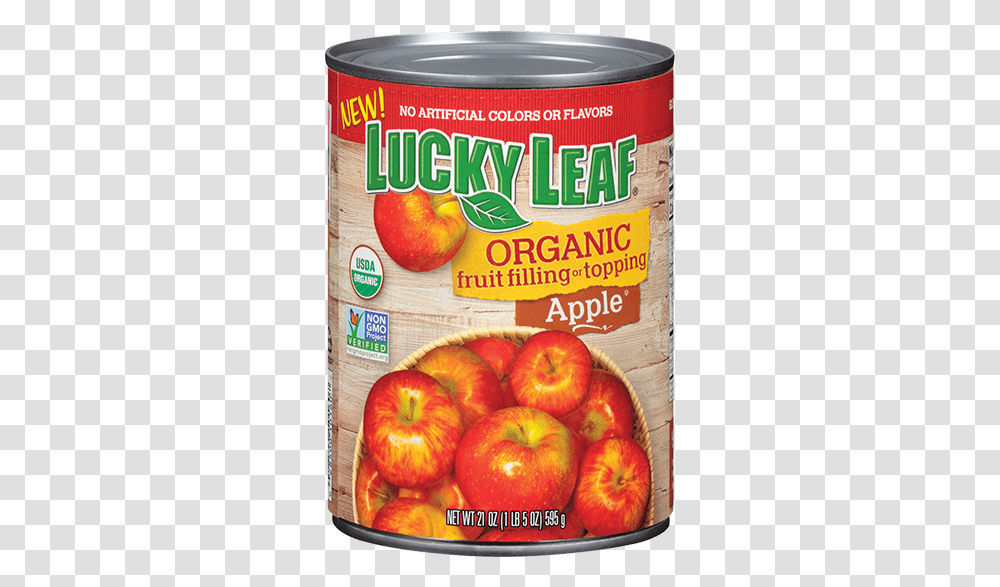 Organic Apple Fruit Filling Lucky Leaf Blueberry, Plant, Food, Peach, Bowl Transparent Png