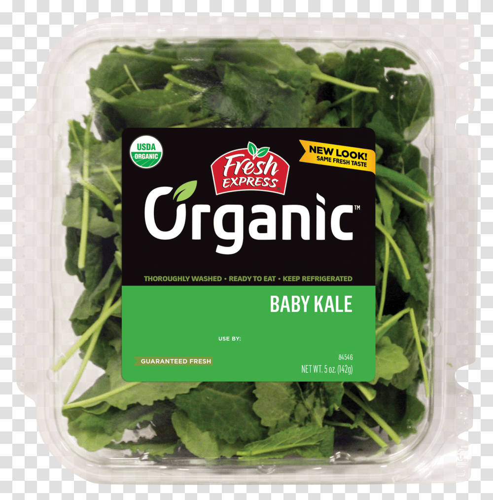 Organic Baby Kale, Spinach, Vegetable, Plant, Food Transparent Png