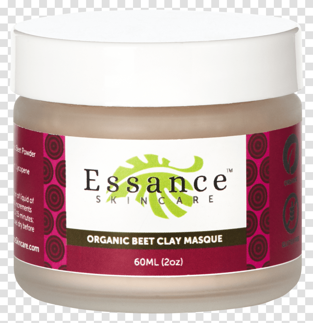 Organic Beet Clay Masque Cosmetics, Plant, Food, Jar, Mayonnaise Transparent Png