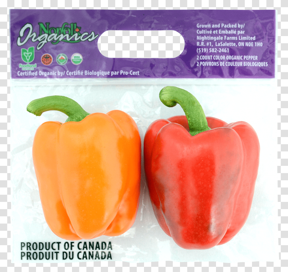 Organic Bell Peppers Packaged Transparent Png