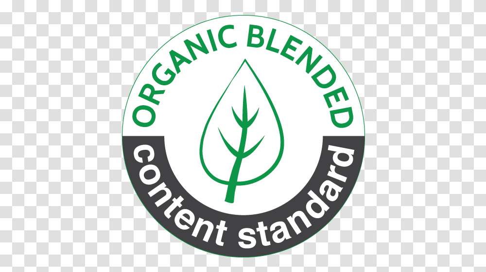Organic Blended Content Standard Logo, Label, Sticker, Plant Transparent Png