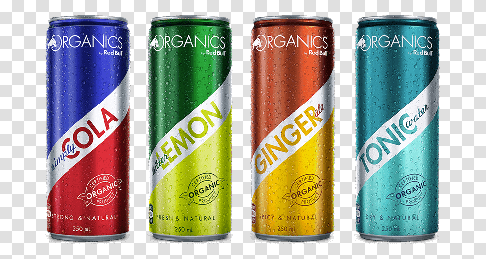 Organic Cans Red Bull Organic Bio, Soda, Beverage, Drink, Beer Transparent Png